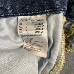 Dark wash jeans really stretchy